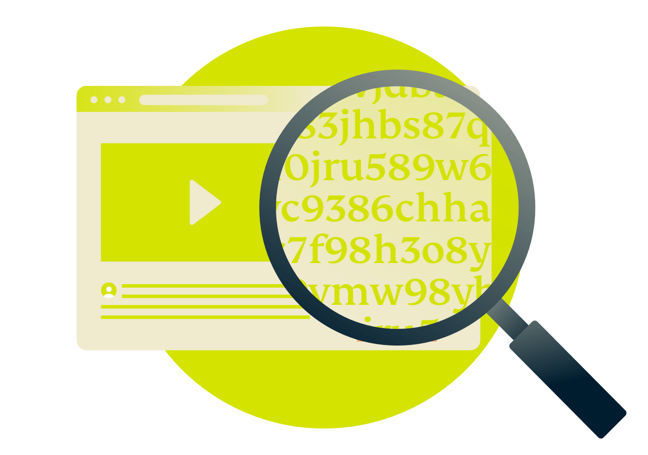 Encrypt your connection: Numbers replaced by random characters on a screen in the light, signifying encryption.