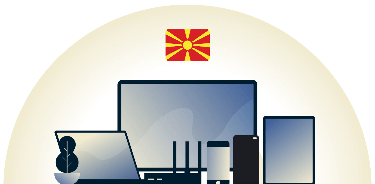 North Macedonia VPN protecting a variety of devices.