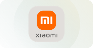 Xiaomi-Logo auf durchsichtigem Hintergrund