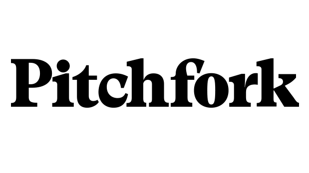 Pitchfork logo.