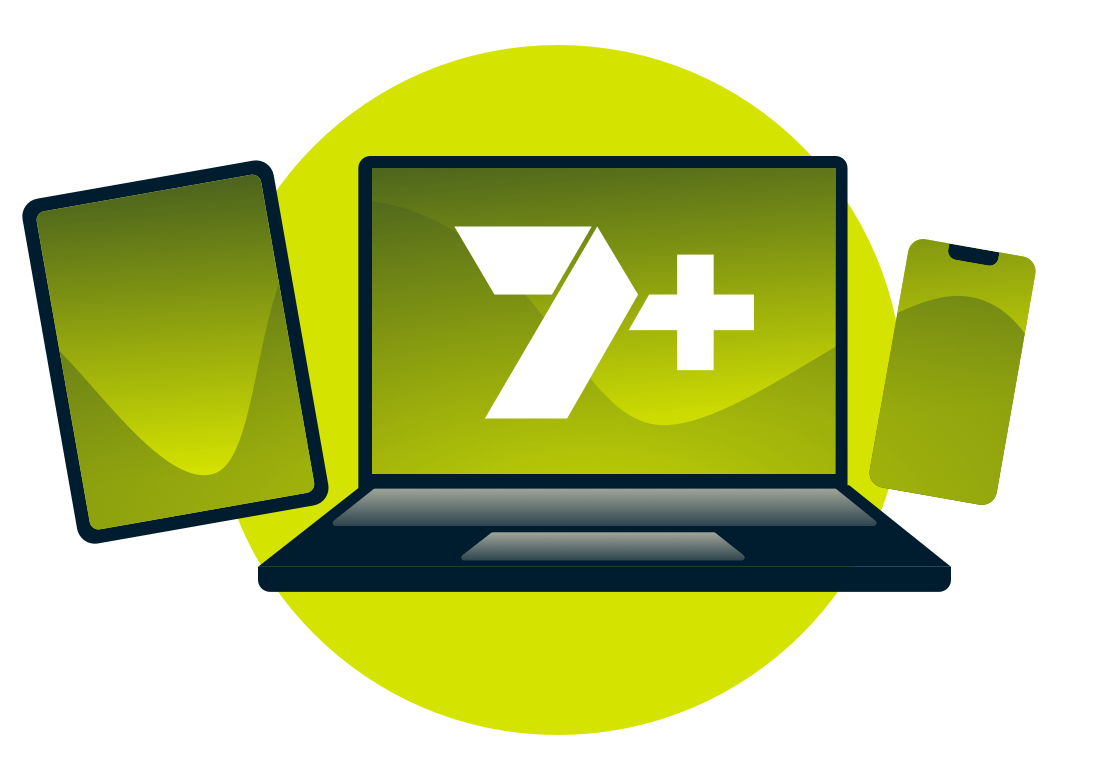 7plus on TV and mobile devices.