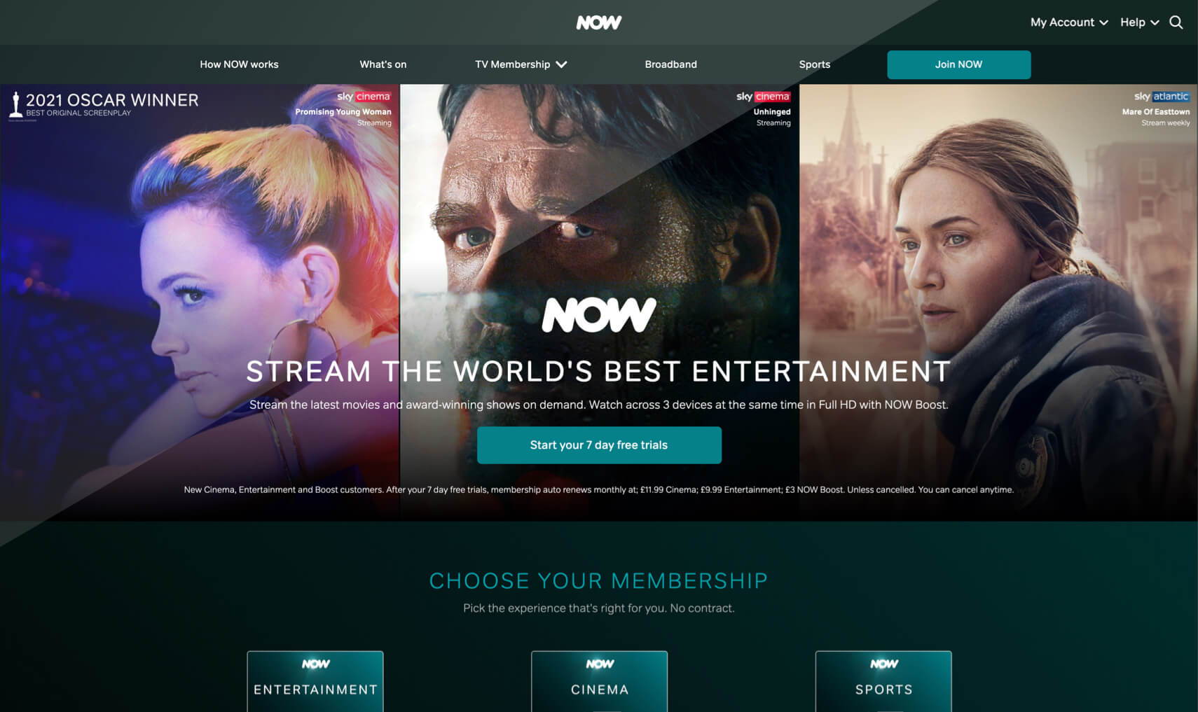 Now TV Screenshot
