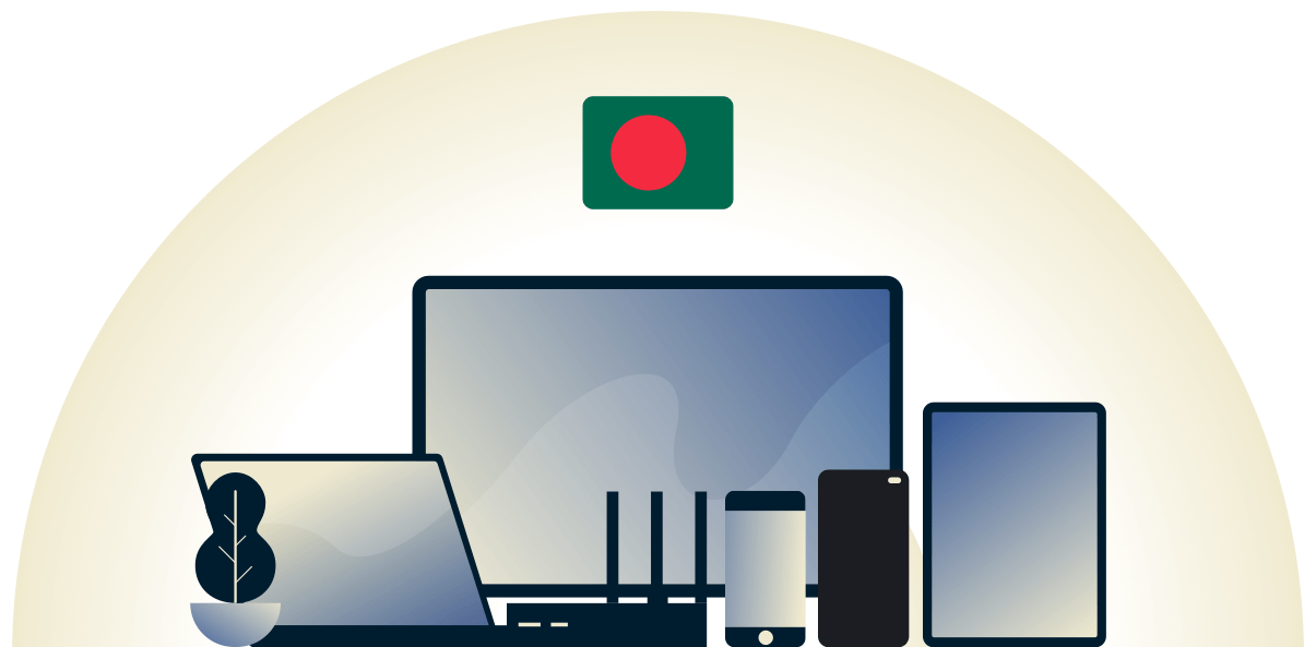 VPN для Бангладеш защищает различные устройства.