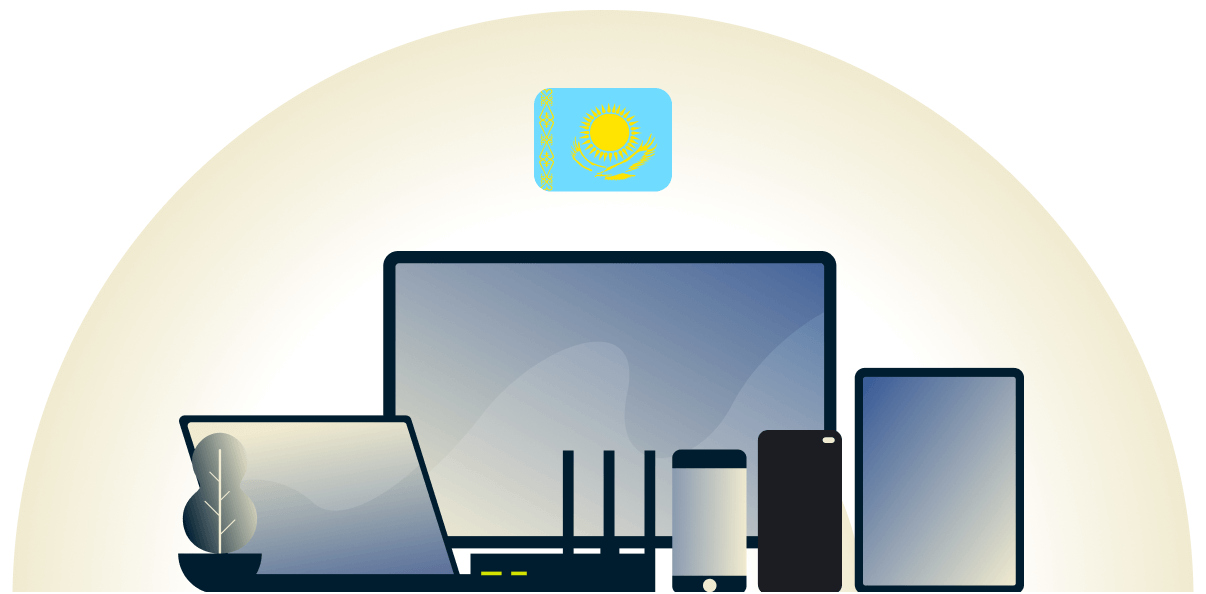 Kazakhstan VPN protecting a variety of devices.
