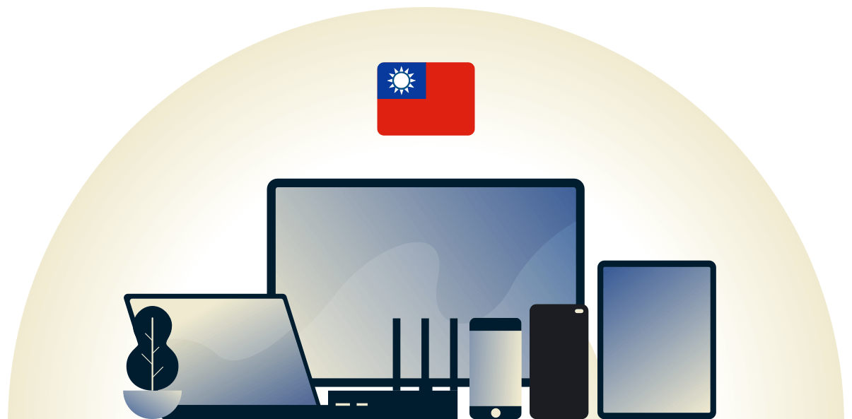 Taiwan VPN protecting a variety of devices.